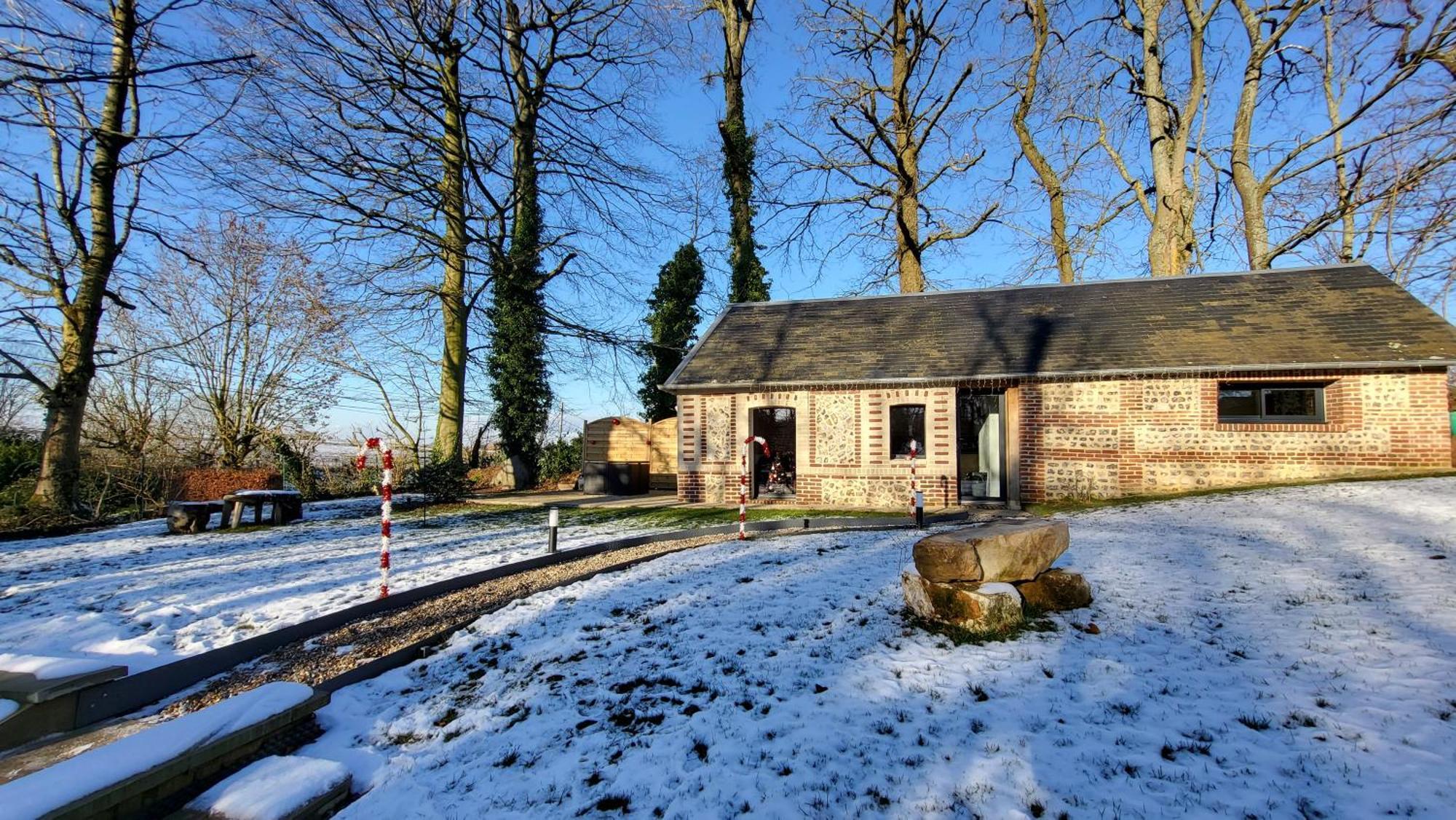 Maison En Normandie "La Herissonnerie" Saint-Eustache-la-Foret Luaran gambar